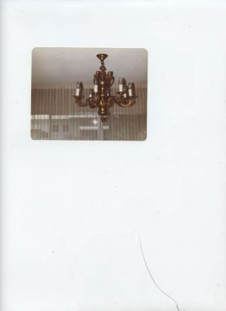 Precious Bronze Antique Chandelier Was Bought In 1942 After Wwii In Belgium.