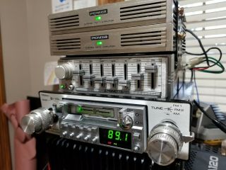 Vintage Pioneer Kex - 50 Component Car Stereo With Cd - 5 Eq And 2 Gm - 4 Amplifiers