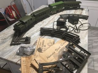 Vintage Nyc Train Ives Set Standard Gauge Engine 3241 & Passenger Cars Nr