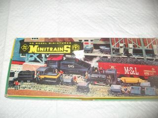 Ho Vintage 1960’s Roco Ahm Ho Scale Narrow Gauge Minitrains Set 3068 –4 Ore Cars