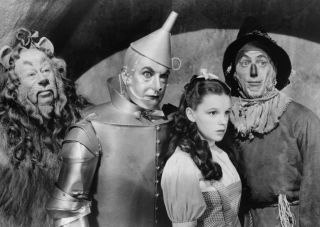 The Wizard Of Oz Vintage Movie Poster Art Print Black & White Card Or Canvas