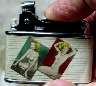 Vintage Nos Hadson Pinup Lighter