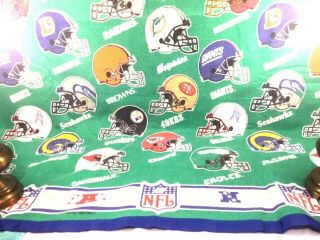 Vintage 1993 Nfl Season Full Size Polyester Acrylic Blend Throw Blanket Usa Made