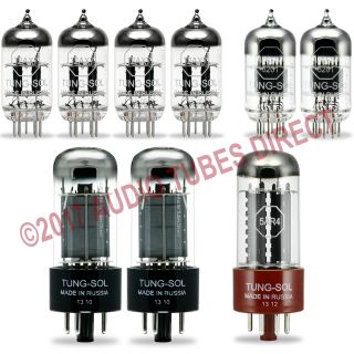 Tung - Sol Tube Kit Fender 65 Deluxe Reverb Reissue Amps 6v6gt 12ax7 12at7 5ar4
