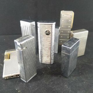 Set Of 8 Vintage Lighters - Various Brands & Conditions - Hadson Triumph.