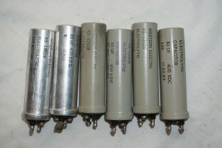 6pc Western Electric Ks - 13629 Capacitors 10uf 400v For Tube Amp