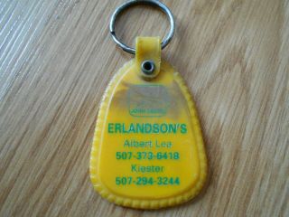 John Deere Tractor Vintage Key Fob Erlandson 