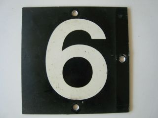 Vintage York Subway Train Station Aluminum Sign 6 Car Stop Marker