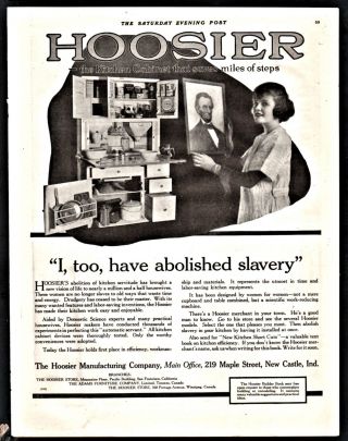 1919 Hoosier Cabinet With Flour Sifter Vintage Antique Kitchen Decor Print Ad