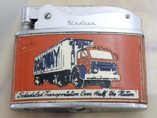 Vintage Hadson " Roadway Express " Advertising Lighter