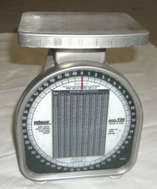 Vintage 50 Lb.  Pelouze Postal Scale - 1995 Model Y50